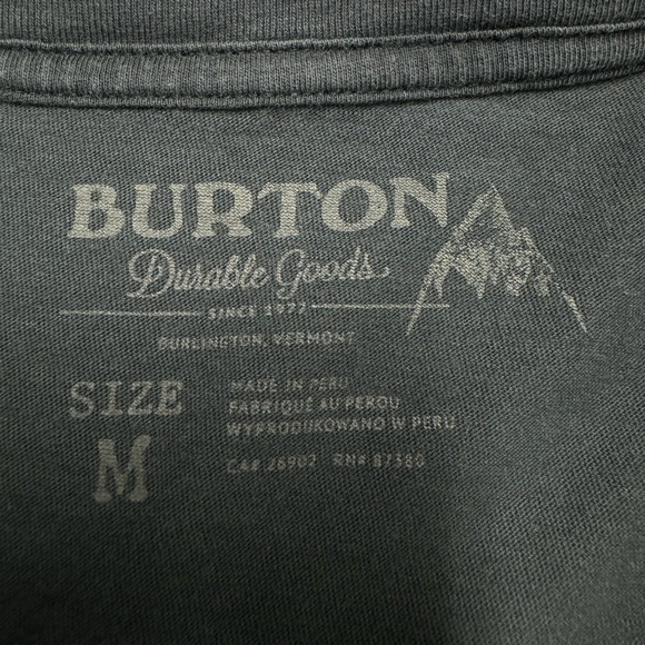 Burton Men's T-Shirt in Black, Size M - Picture 3 of 7